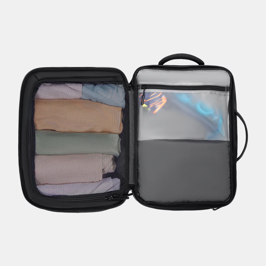 Interior view of Cinomadist backpack showing compartments