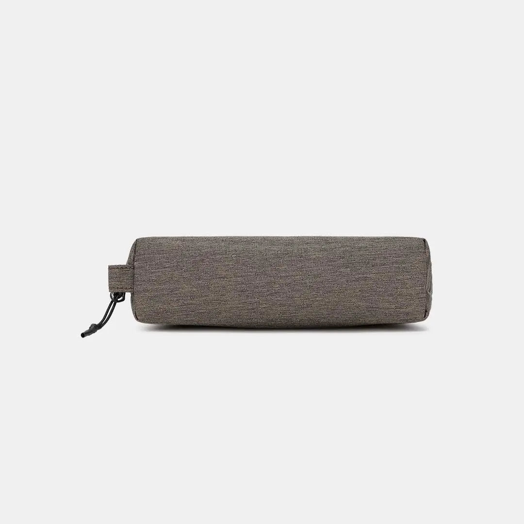 Flat view of brown version of Cinomadist Slim Tech Pouch