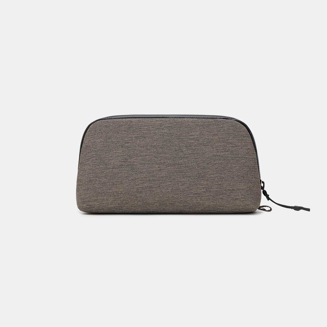 Lighter brown version of the Cinomadist tech pouch front-facing
