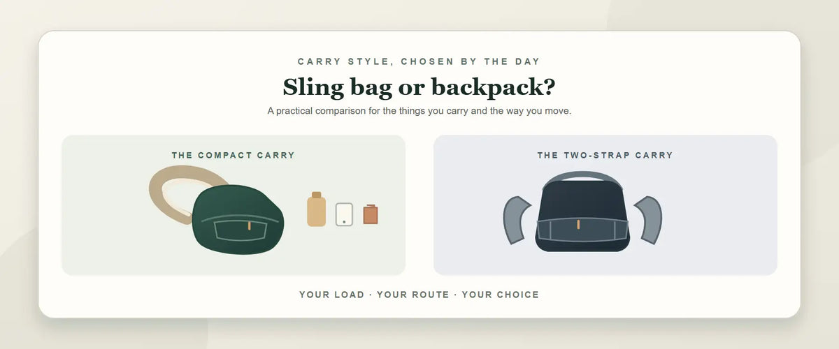Sling Bag vs. Backpack: Which One Works Better for Your Day?