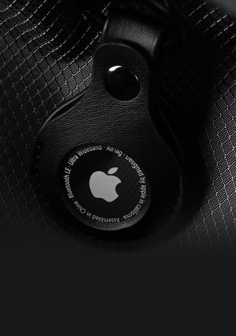 Built-in AirTag slot for tracking.