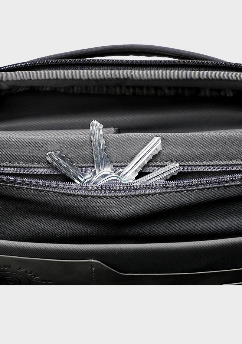 Safe storage for valuables like keys and cash.