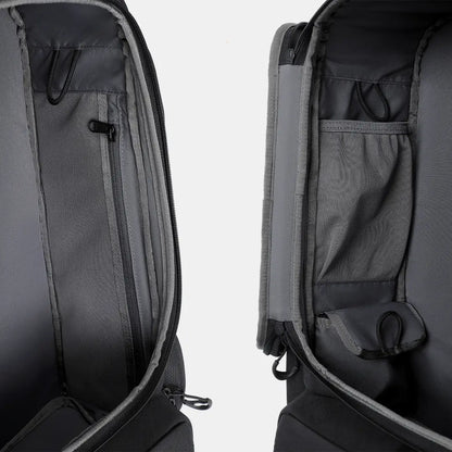 Cinomadist gym backpack interior mesh and zip organization pockets detail