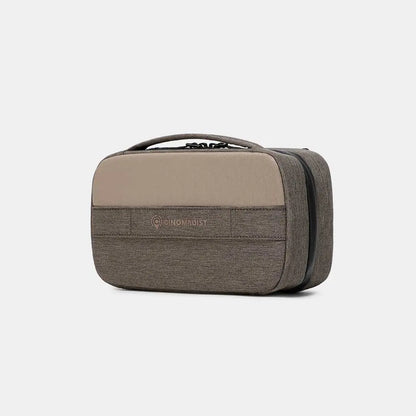 Side view of compact brown Cinomadist tech pouch