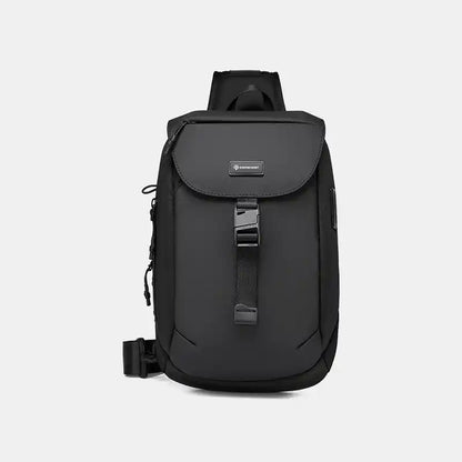 Black sling on a light gray background