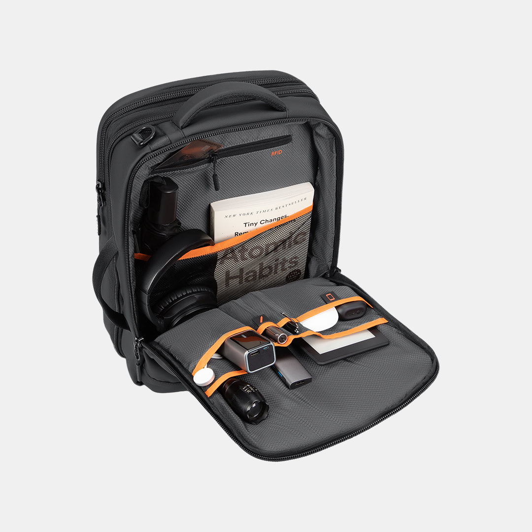 A product breakdown video highlighting the backpack's key selling points and innovative features.