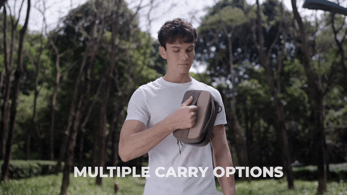 A video demonstrating the TechPouch in multiple usage scenarios, including work, travel, and daily carry.